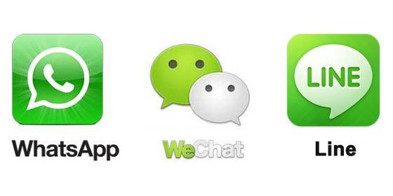 中日美大PK：Line、WhatsApp、WeChat誰更厲害？